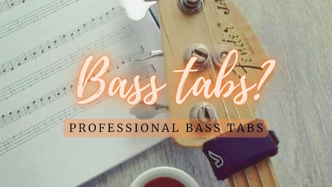 make bass guitar tabs and transcripts for any song