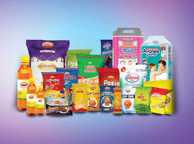 create all product label, pouch and packaging design