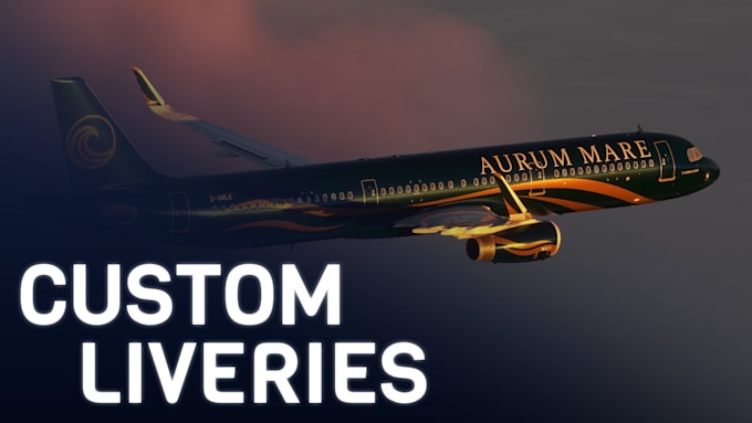 create msfs 2020 and 2024 virtual airline livery for microsoft flight simulator