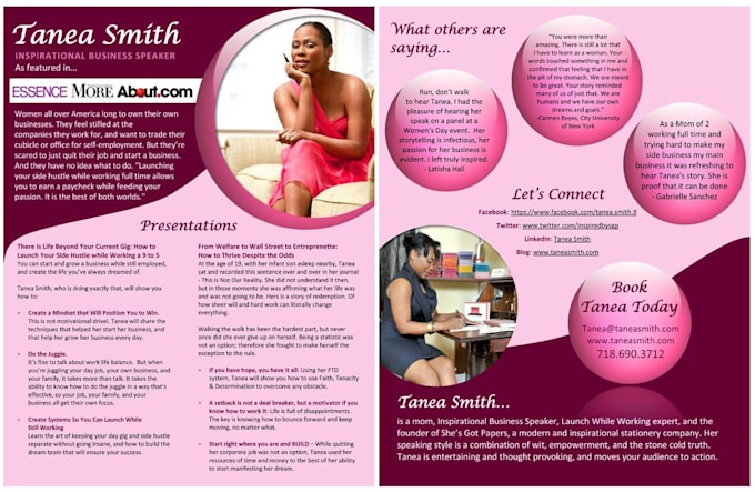 design an amazing speaker one sheet