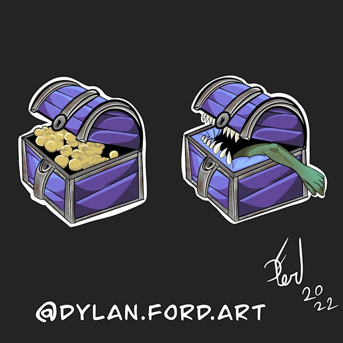 Create high quality hand drawn game assets, objects, icons, props by