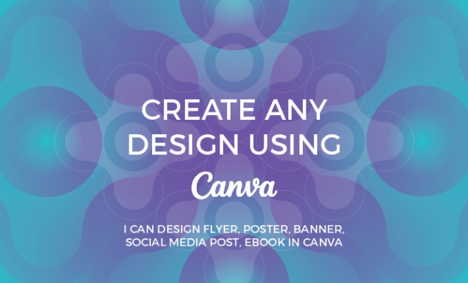 design flyer, poster, banner, social media post, ebook in canva