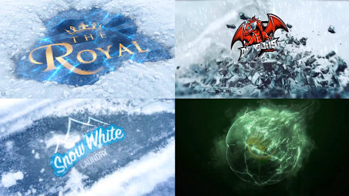 reveal your logo under snow frozen ice