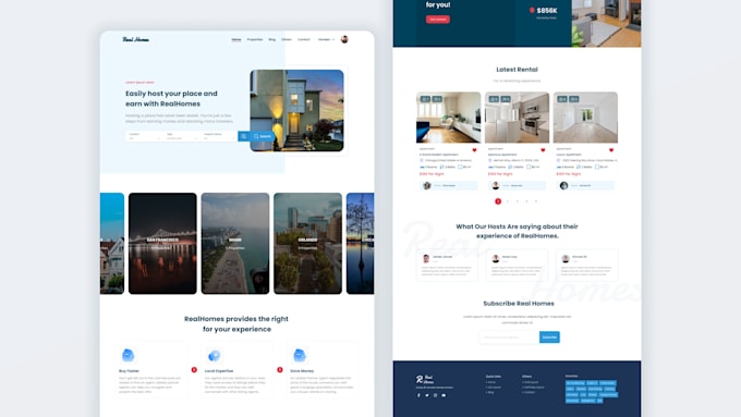 Create a modern ux ui design for your website by Hneena97 | Fiverr