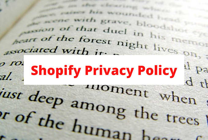 write unique privacy policy for your shopify store