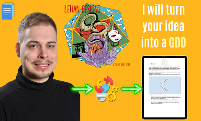 write a professional game design document gdd