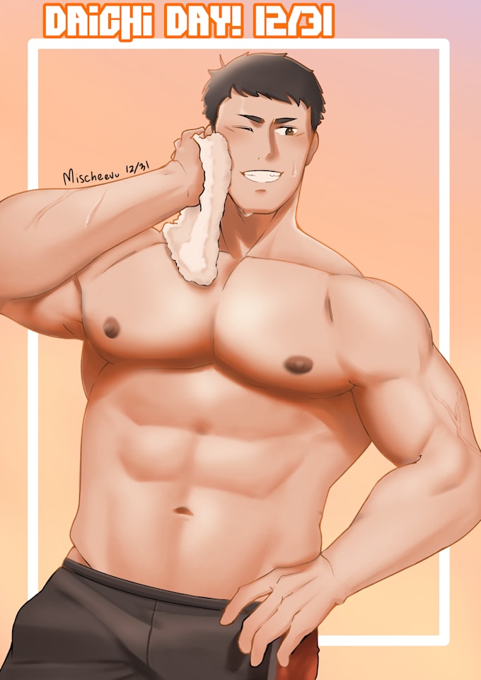 draw bara men ocs fanart and sfw nsfw and make them l2d animation not model