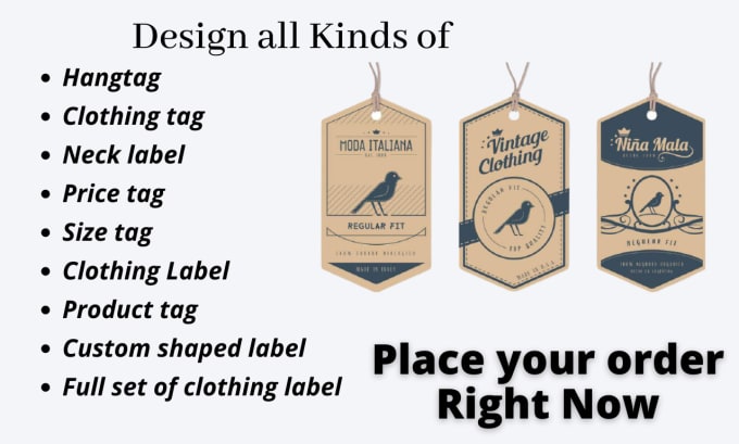 Authentic Vintage Tags  Hang tag design, Tag design, Hang tags