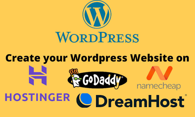 create website on godaddy namecheap hostinger bluehost