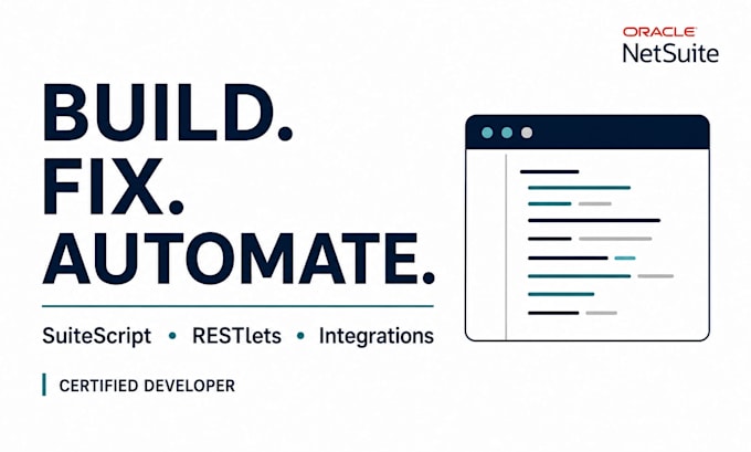 develop netsuite suitescript automations and integrations