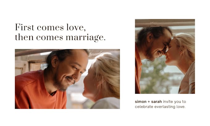 design a personalized wedding website with wedding content
