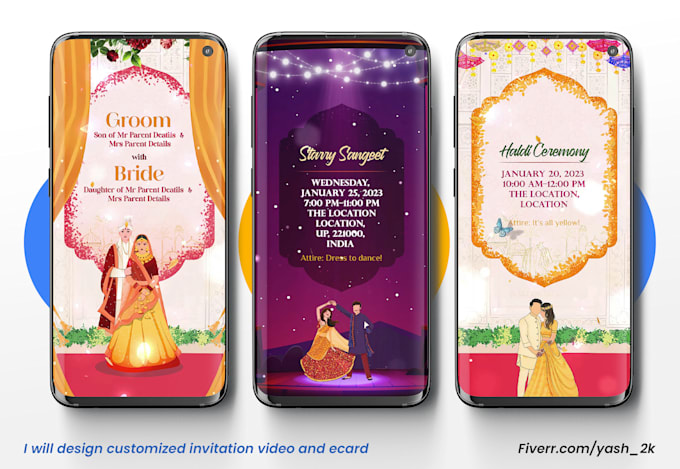 create wedding invitation video in 24hrs