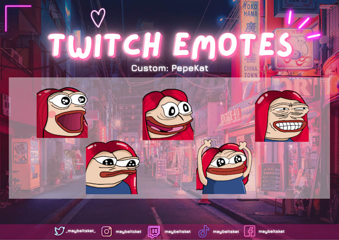 draw you custom stream and discord emotes