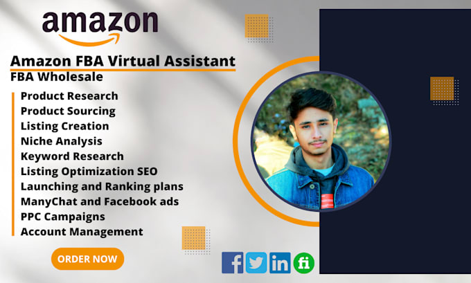 Be your expert amazon fba virtual assistant by Ch_m_sameer | Fiverr