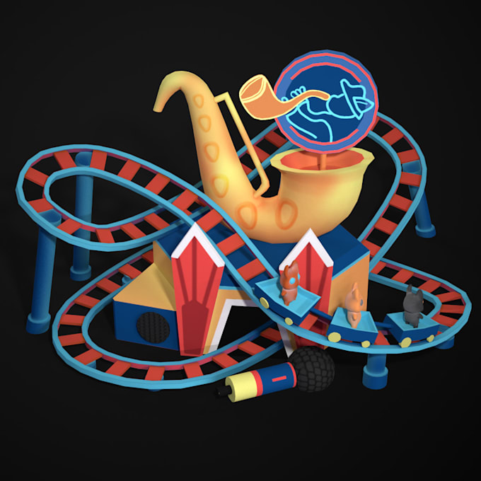 do 3d stylized props and characters