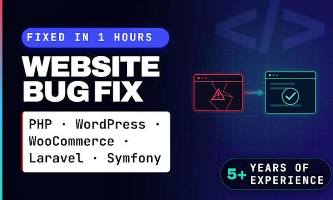 fix php wordpress laravel bugs, errors, woocommerce fix