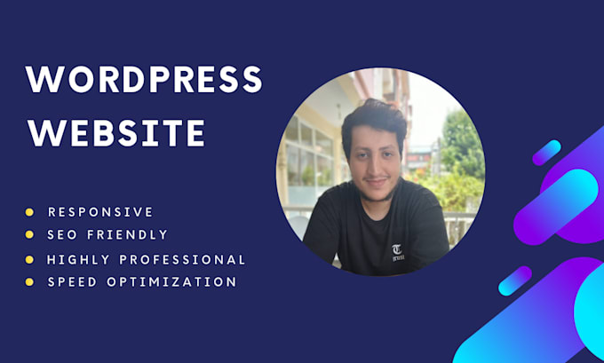 build a full web site with wordpress