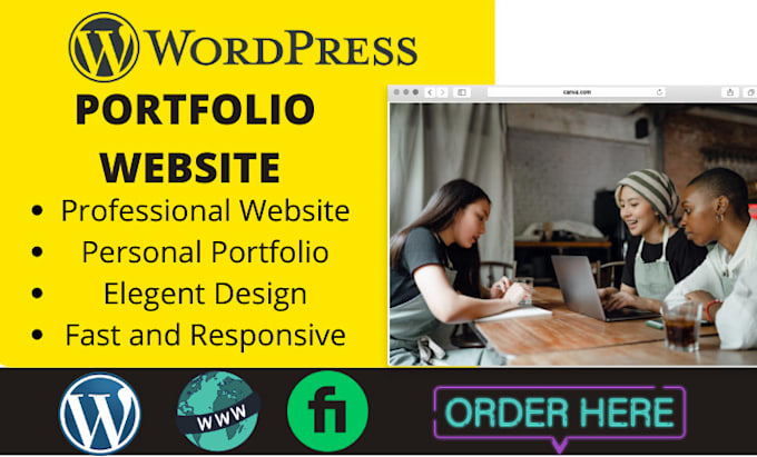 design a portfolio,personal wordpress website or blog