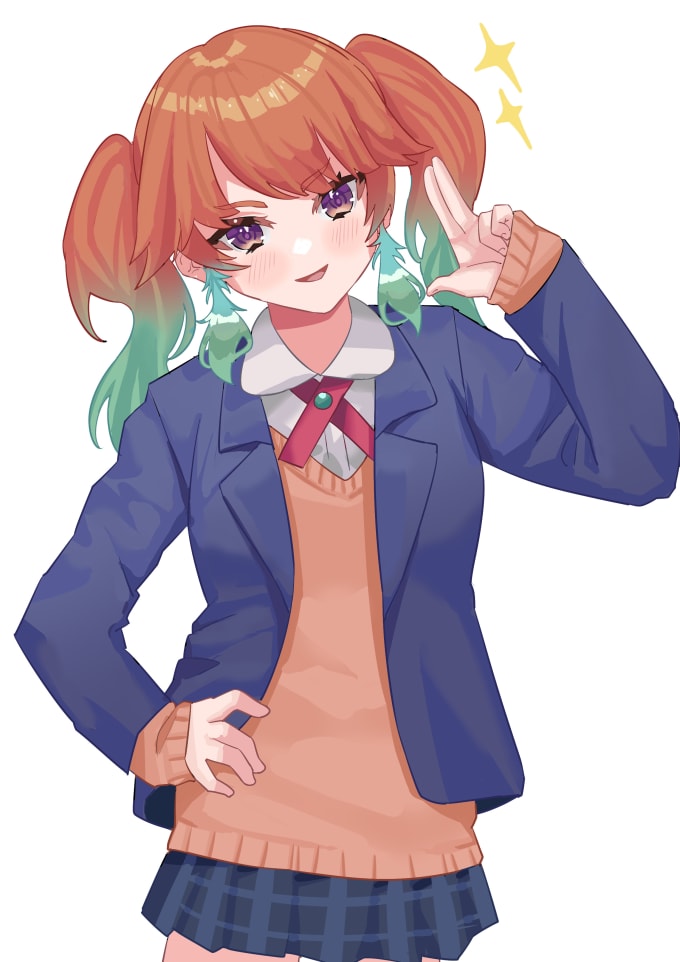 Draw your cute anime ocs and characters by Caeniciamercia Fiverr