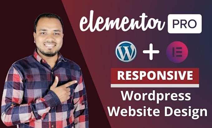 build responsive landing page design using elementor pro