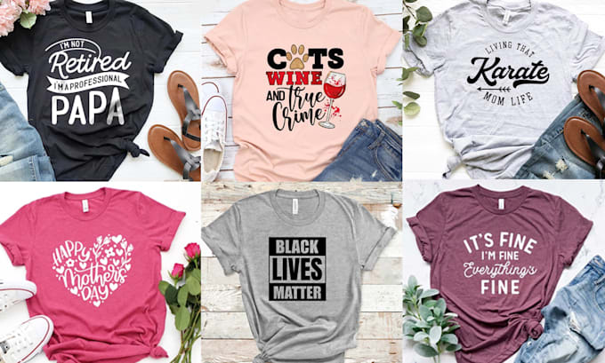 Do trendy typography t shirt design and graphic t shirt by Mohabullah62 ...