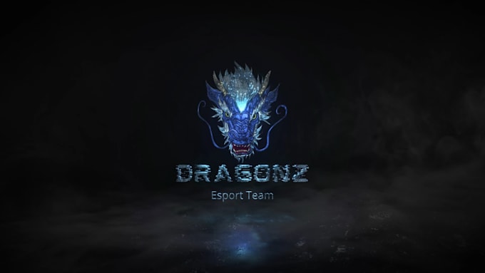 make a dark cinematic intro logo reveal