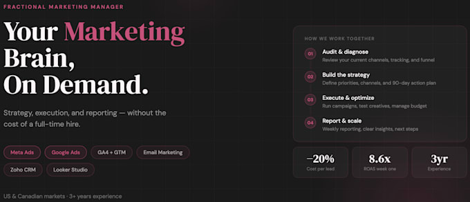be your fractional marketing manager and grow your business