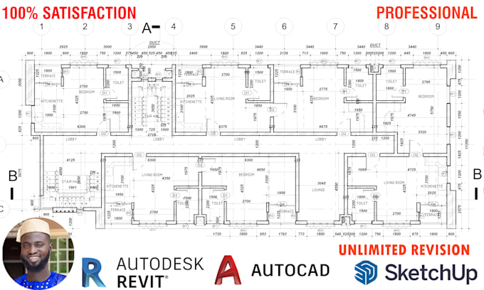 draw a detailed architectural plan