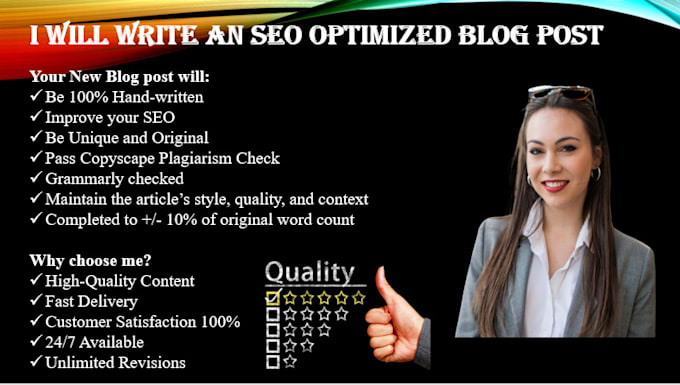 write stellar SEO articles or website content