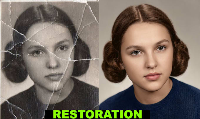 restore old photos ,repair and colorize vintage image in 3h