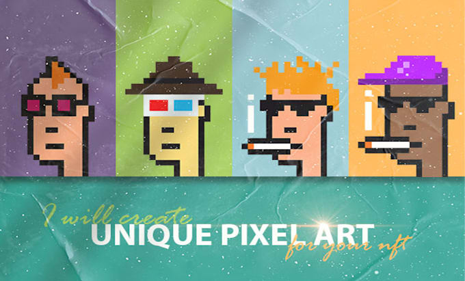create crypto punks unique pixel art for your nft