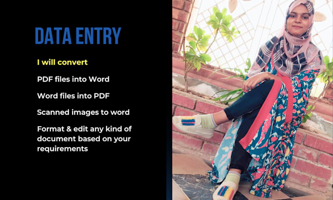 offer quality retyping from pdfs and photos to ms word