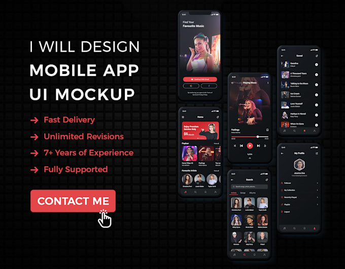 Do mobile application ui ux design by Jishab | Fiverr