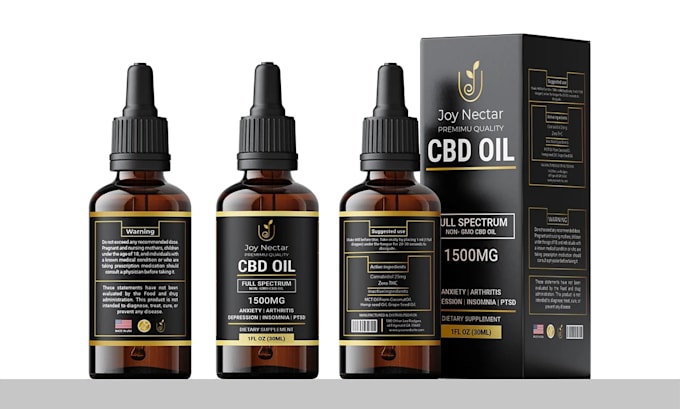 do label design, cbd label packaging design product label design