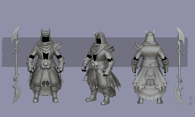 create 3d stylized character for games