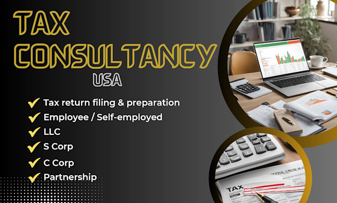 prepare and e file USA tax return for personal, corp and llc