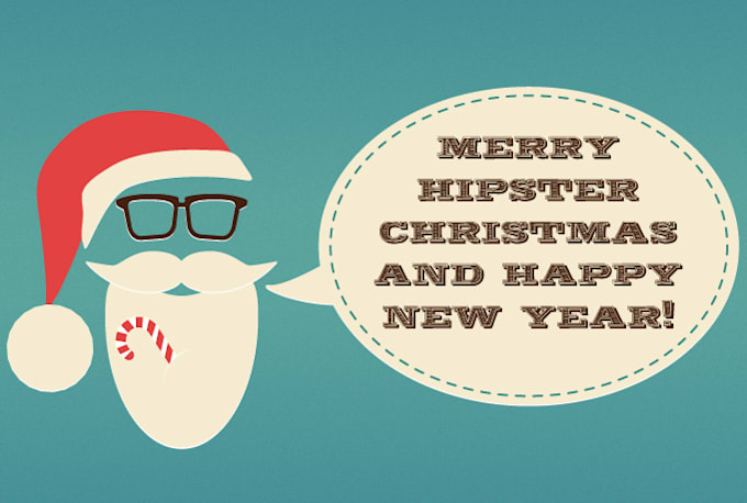Hipster christmas visit