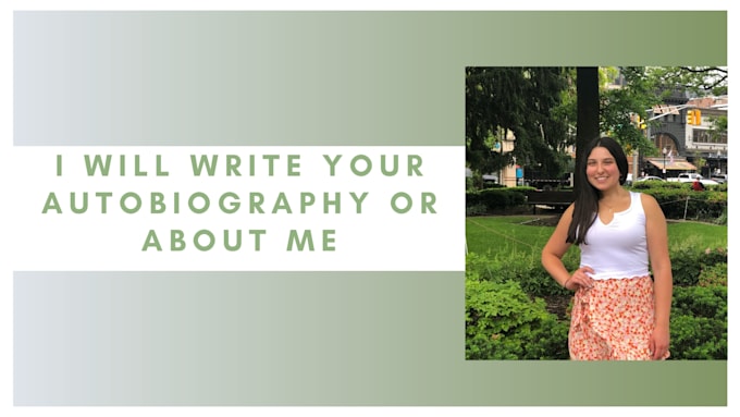 write your autobiography or about me