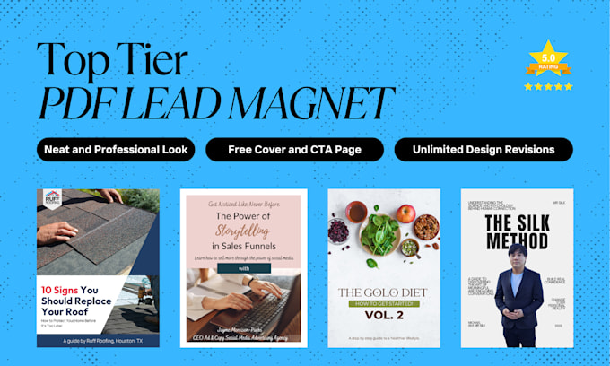 write and design your pdf lead magnet, ebook freebies, and more