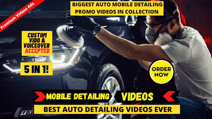create auto mobile detailing or auto window tinting video ad