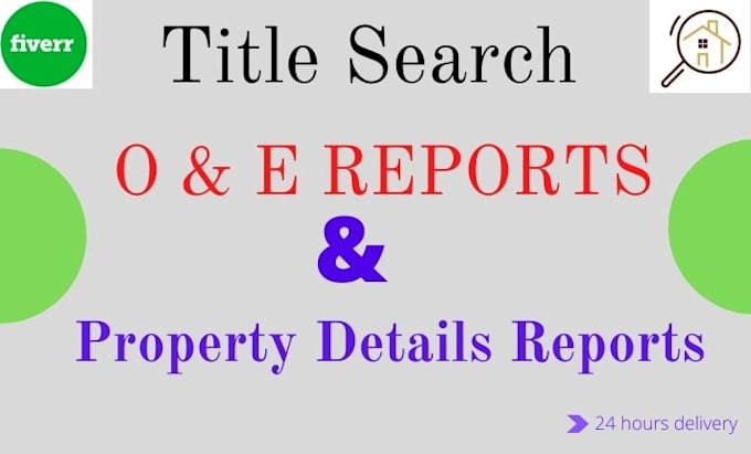do property title search and property title report