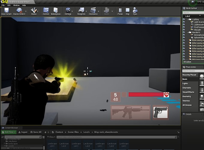 create prototype game on unreal engine for you