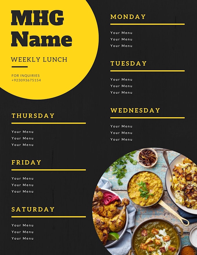 translate your article and make a menu designs