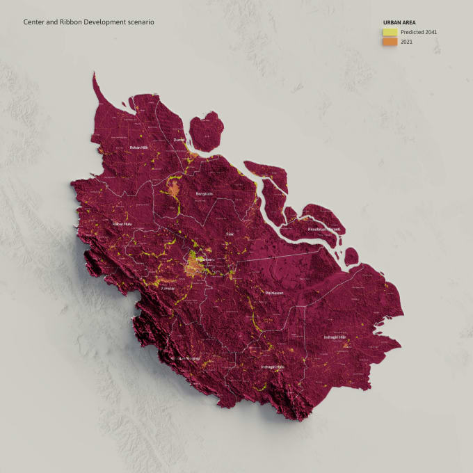 Create a creative map design and data visualization by Urban_observer ...
