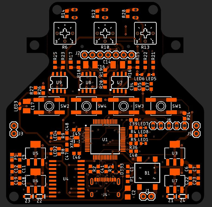 Create pcb schematic and layout in eagle or kicad or easyeda by ...