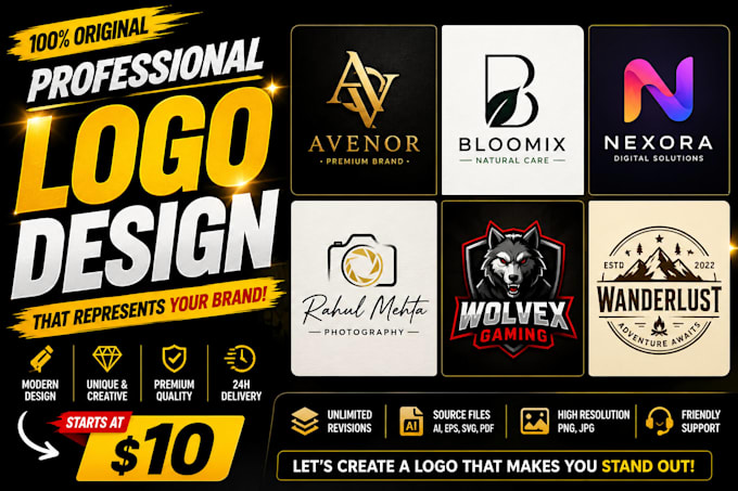create hd and morden logo