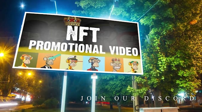 create nft promotion video billboard