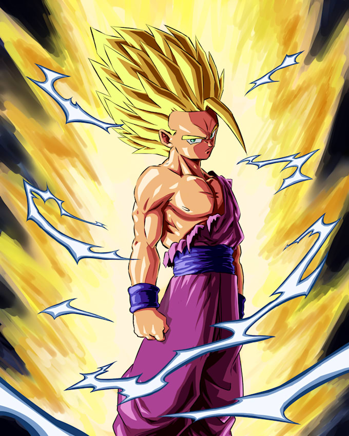 draw  dragonball and dragonball style characters for you