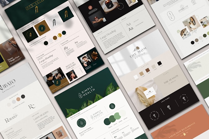 design a minimalist logo social media kit and branding