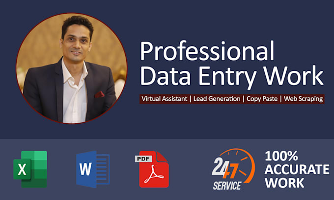 do lead generation and web scraping, data entry